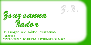 zsuzsanna nador business card