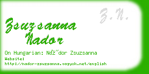 zsuzsanna nador business card